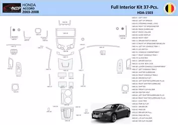 Honda Accord 2003-2007 Mittelkonsole Armaturendekor WHZ Cockpit Dekor 37 Teilige - 1- Cockpit Dekor Innenraum