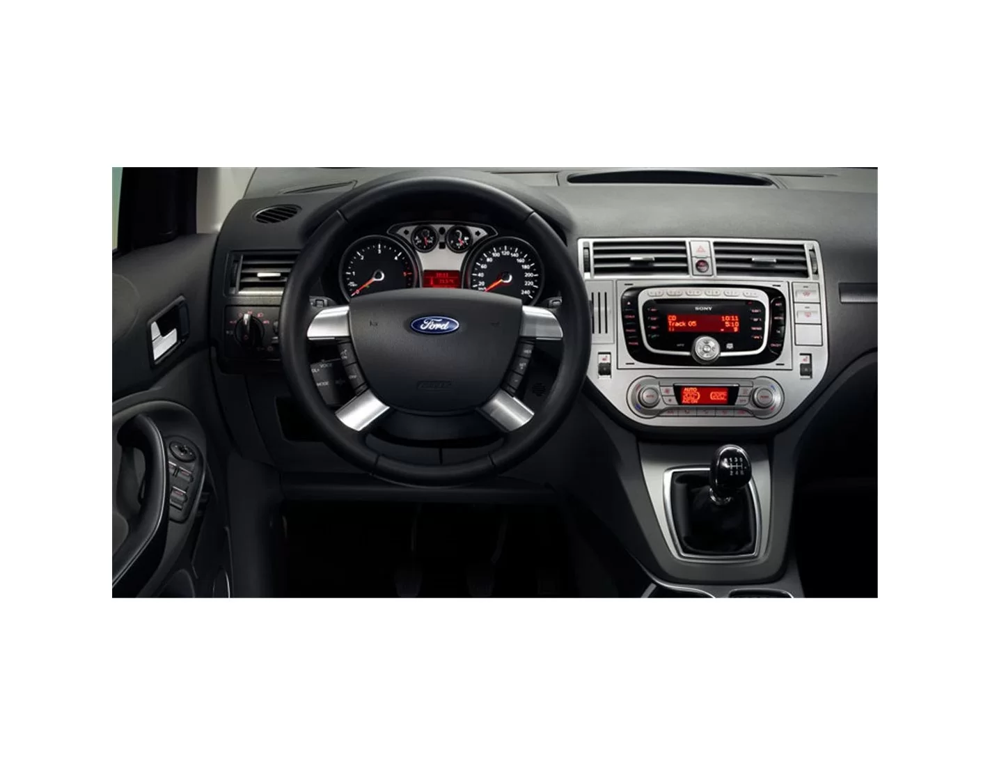 Ford Kuga I 2008-2013 Mittelkonsole Armaturendekor Cockpit Dekor 12-Teile