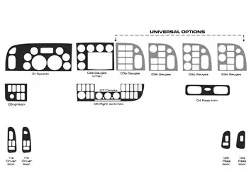 Peterbilt 365 Truck – Baujahr 2016–2021 Innenausstattung im Kabinenstil, komplettes Dash-Verkleidungsset