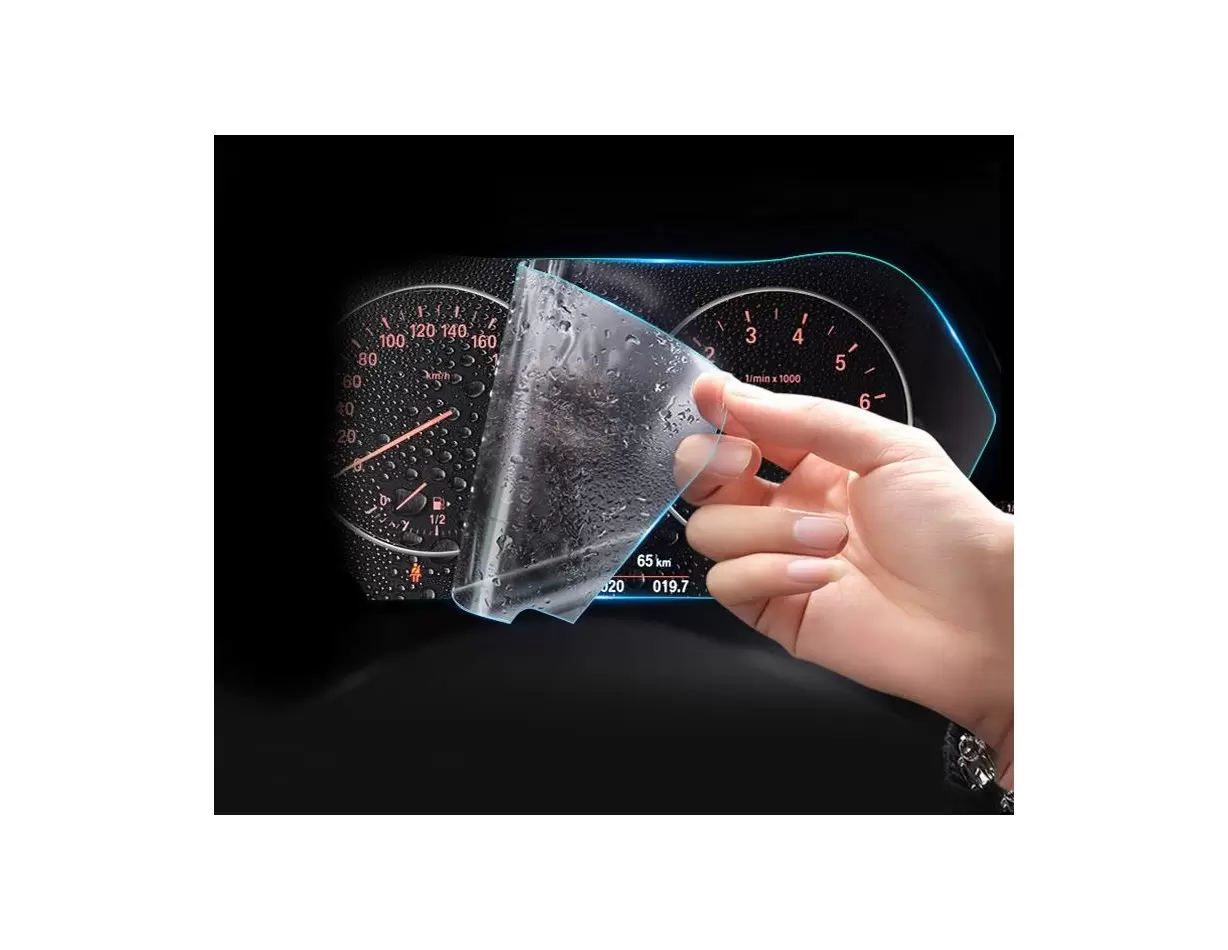 BMW 5 Series (F10) 2013 - 2017 Digital Speedometer Analog DisplayschutzGlass Kratzfest Anti-Fingerprint Transparent - 1- Cockpit