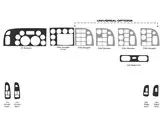 Peterbilt 365 2016–2021 Innenausstattung im Kabinenstil Viel Original-Dash-Verkleidungssatz