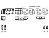 Peterbilt 365 2016–2021 Innenausstattung im Kabinenstil, komplettes Dash-Verkleidungsset