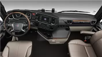 Scania NextGen NG TopSleeper ab 2016 Mittelkonsole Armaturendekor Cockpit Dekor 24-Teile - 11- Cockpit Dekor Innenraum