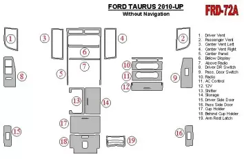Ford Taurus 2010-UP BD innenausstattung armaturendekor cockpit dekor
