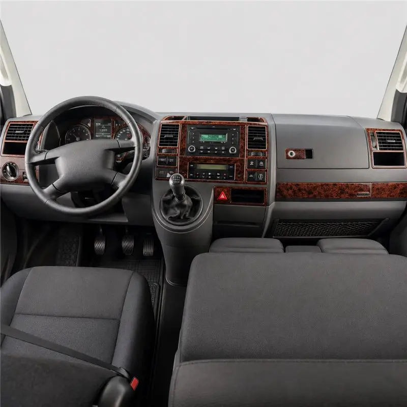 Volkswagen T5 Carevella 2003-2009 3D Armaturenbrett-Dekor-Set, 25 Teile