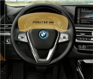 BMW X3 (F25) 2010 - 2017 Digital Speedometer Analog DisplayschutzGlass Kratzfest Anti-Fingerprint Transparent