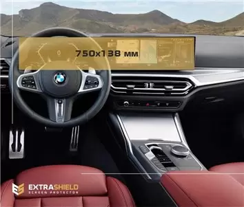 BMW 3 Series (G80) 2018 - Present Digital Speedometer (Ohne sensor) 12,3" DisplayschutzGlass Kratzfest Anti-Fingerprint Trans - 