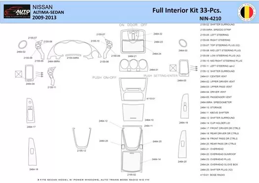 Nissan Altima 2009-2013 Mittelkonsole Armaturendekor WHZ Cockpit Dekor 33 Teilige - 1- Cockpit Dekor Innenraum Nissan Altima 2009-2013 Mittelkonsole Armaturendekor WHZ Cockpit Dekor 33 Teilige - 1- Cockpit Dekor Innenraum