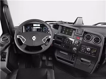 Renault Trucks T 2013-2023 Mittelkonsole Armaturendekor Cockpit Dekor 27-Teile
