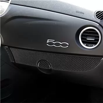 Fiat 500 2012-2015 Mittelkonsole Armaturendekor Cockpit Dekor 27-Teilige - 2- Cockpit Dekor Innenraum