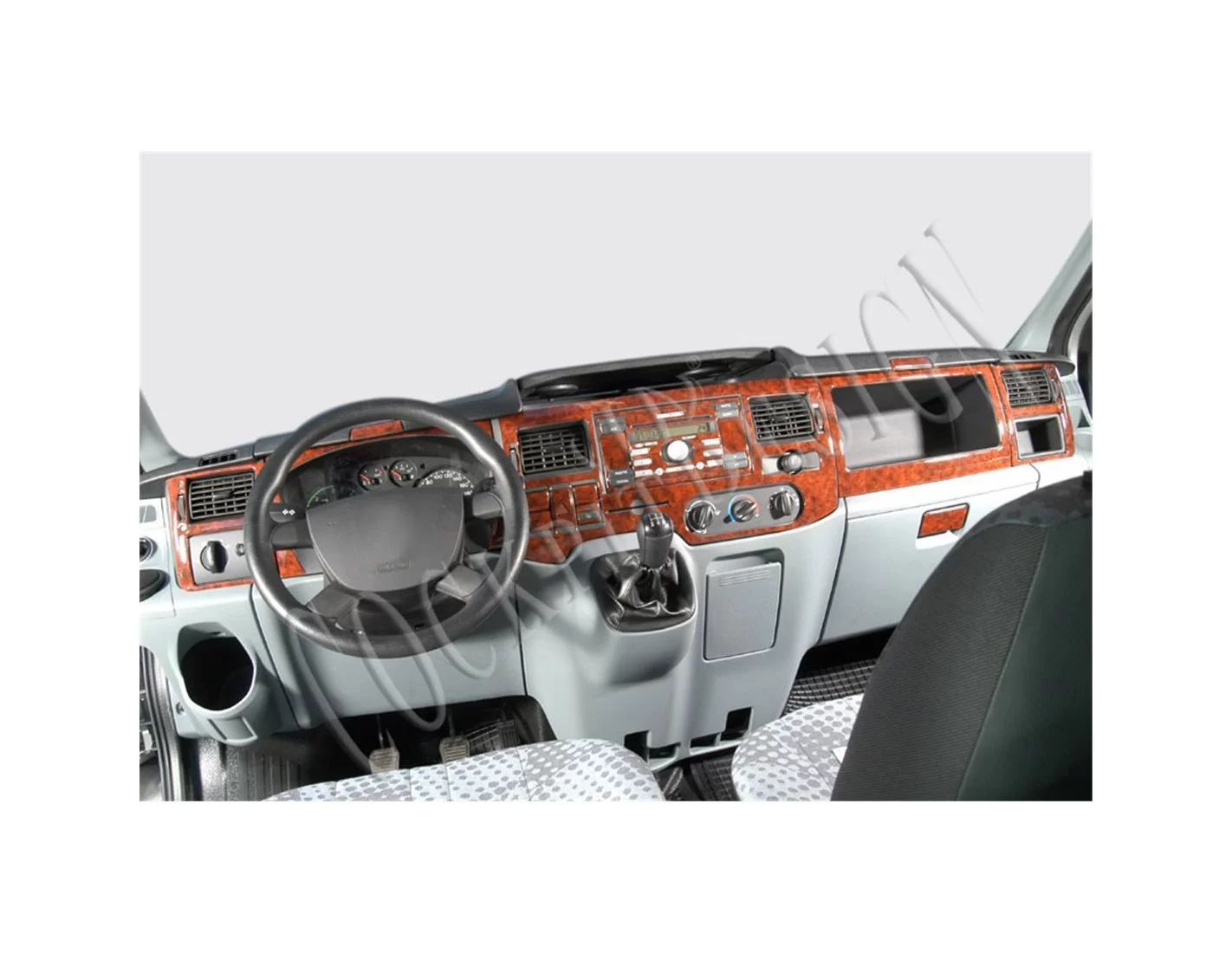 Ford Transit 10-14 Mittelkonsole Armaturendekor Cockpit Dekor 24-Teilige - 1- Cockpit Dekor Innenraum