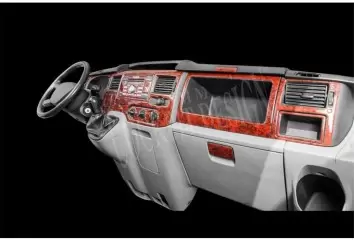 Ford Transit Journey 09.06 - 08.10 Mittelkonsole Armaturendekor Cockpit Dekor 23 -Teile