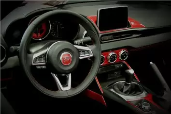 Fiat 124 Spyder 2012-2020 Mittelkonsole Armaturendekor WHZ Cockpit Dekor 14 Teilige - 2- Cockpit Dekor Innenraum