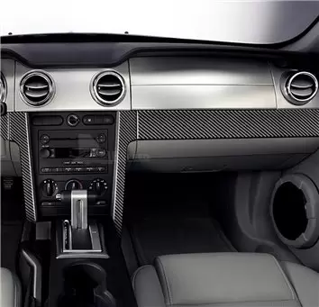Ford Mustang 2005-2009 Soft roof-Coupe, Voll Satz BD innenausstattung armaturendekor cockpit dekor - 5- Cockpit Dekor Innenraum Ford Mustang 2005-2009 Soft roof-Coupe, Voll Satz BD innenausstattung armaturendekor cockpit dekor - 5- Cockpit Dekor Innenraum