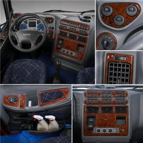 Iveco Stralis 2002-2007 3D Armaturenbrett-Dekor-Set, 73 Teile 2