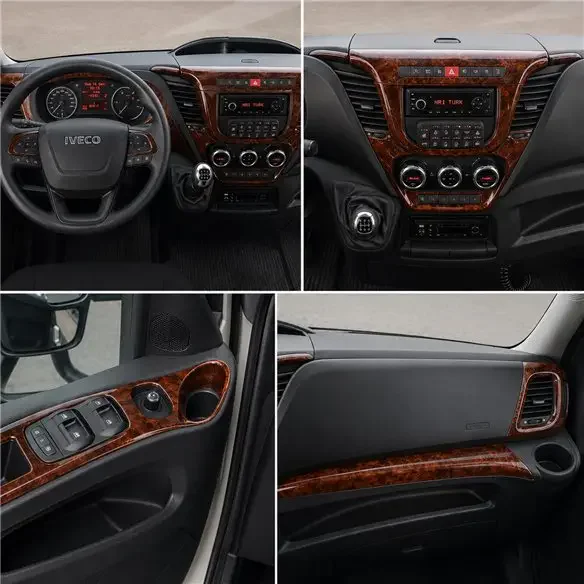 Iveco Daily 2014+ 3D Armaturenbrett-Dekor-Set, 38 Teile
