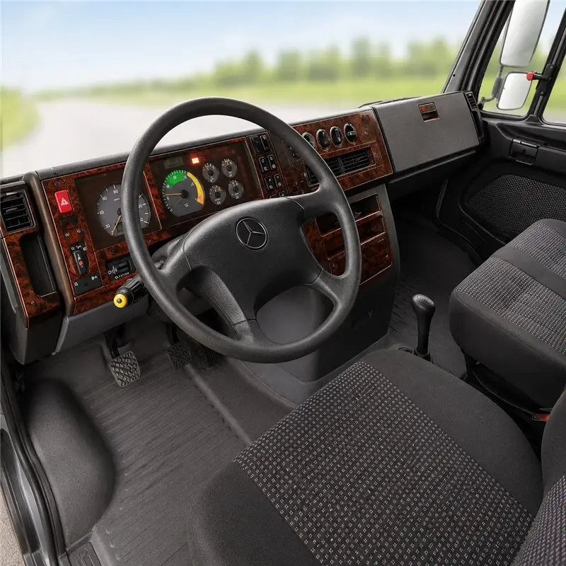 Mercedes 814 Vario 1996+ 3D Armaturenbrett-Dekor-Set, 35 Teile