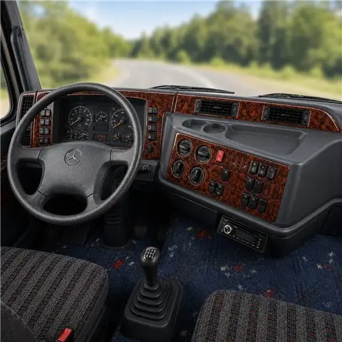 Mercedes Actros 2000-2003 3D Armaturenbrett-Dekor-Set, 44 Teile