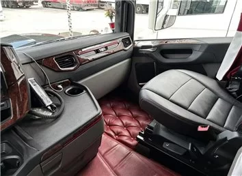 Scania NG-Series ab 2016 Basic Mittelkonsole Armaturendekor Cockpit Dekor 12-Teile - 3- Cockpit Dekor Innenraum