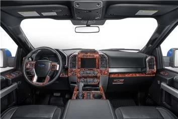 FORD F-150 (REGULAR CAB) | 2015-2017 Mittelkonsole Armaturendekor WHZ Cockpit Dekor 49 Teilige - 2- Cockpit Dekor Innenraum