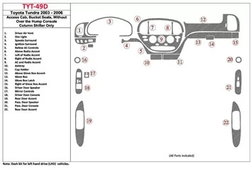 Toyota Tundra 2003-2006 BD innenausstattung armaturendekor cockpit dekor