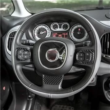 Fiat 500L 2012–2018 Mittelkonsole Armaturendekor Cockpit Dekor 27-Teile