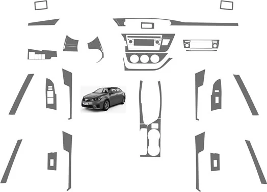 Toyota Corolla 2014 Grundset BD innenausstattung armaturendekor cockpit dekor Toyota Corolla 2014 Grundset BD innenausstattung armaturendekor cockpit dekor
