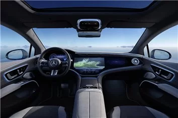 Schnittvorlage für die Innenraumbeklebung des Mercedes-Benz EQS 2021 Schnittvorlage für die Innenraumbeklebung des Mercedes-Benz EQS 2021