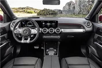 Mercedes-Benz GLB-Klasse X247 2019 – Schnittvorlage für Innenraumfolierung Mercedes-Benz GLB-Klasse X247 2019 – Schnittvorlage für Innenraumfolierung