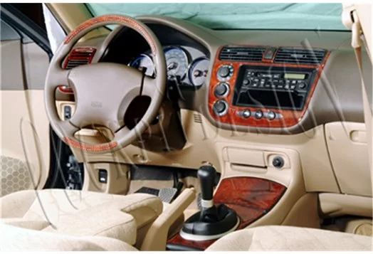 Honda Civic 01-06 Mittelkonsole Armaturendekor Cockpit Dekor 10-Teilige - 1- Cockpit Dekor Innenraum