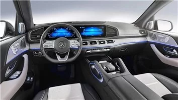 Mercedes-Benz GLE-Klasse W167 2018 – Schneidevorlage für Innenraumfolierung Mercedes-Benz GLE-Klasse W167 2018 – Schneidevorlage für Innenraumfolierung