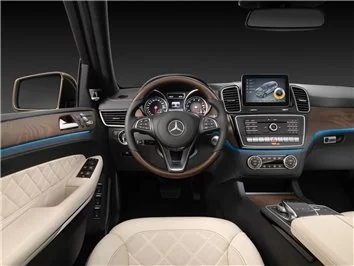 Mercedes-Benz GLS-Klasse X166 2015 – Schneidevorlage für Innenraumfolierung Mercedes-Benz GLS-Klasse X166 2015 – Schneidevorlage für Innenraumfolierung