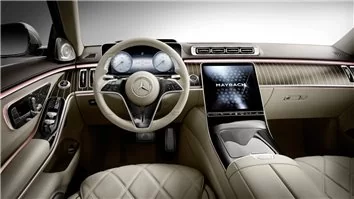 Mercedes-Benz S-Klasse Maybach Z223 2021 – Schnittvorlage für Innenraumfolierung Mercedes-Benz S-Klasse Maybach Z223 2021 – Schnittvorlage für Innenraumfolierung