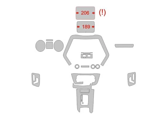 Mercedes-Benz G-Klasse W463 2012 – Schneidevorlage für Innenraumfolierung Mercedes-Benz G-Klasse W463 2012 – Schneidevorlage für Innenraumfolierung