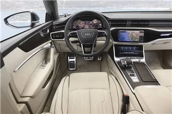 Audi A7 4K 2018 - Schneidevorlage für die Innenraumverpackung Audi A7 4K 2018 - Schneidevorlage für die Innenraumverpackung
