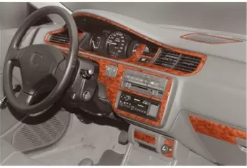 Honda Civic 09.92 - 01.95 Mittelkonsole Armaturendekor Cockpit Dekor 14 -Teile