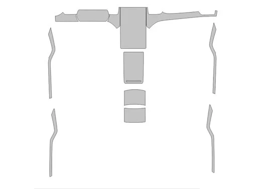 Schneidevorlage für die Innenraumfolie des Tesla Model S 2012 Schneidevorlage für die Innenraumfolie des Tesla Model S 2012