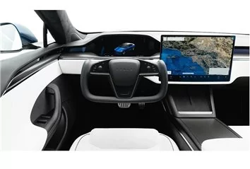 Schneidevorlage für die Innenraumfolie des Tesla Model S 2021 Schneidevorlage für die Innenraumfolie des Tesla Model S 2021