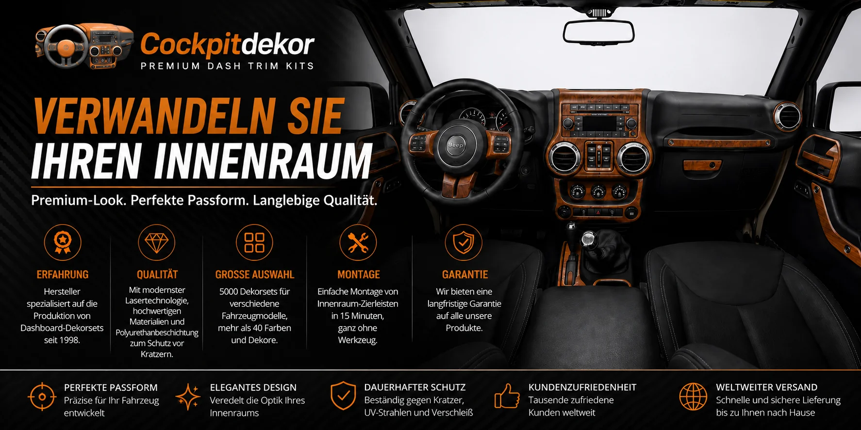 CockpitDekor Armaturenbrett Dekor Produktbild